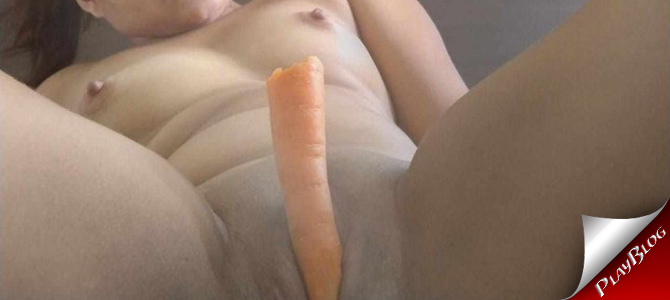 Casada adora uma cenoura na xoxota